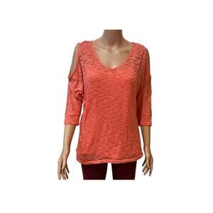 B&B Boutique Coral Top Lace Back Size Large